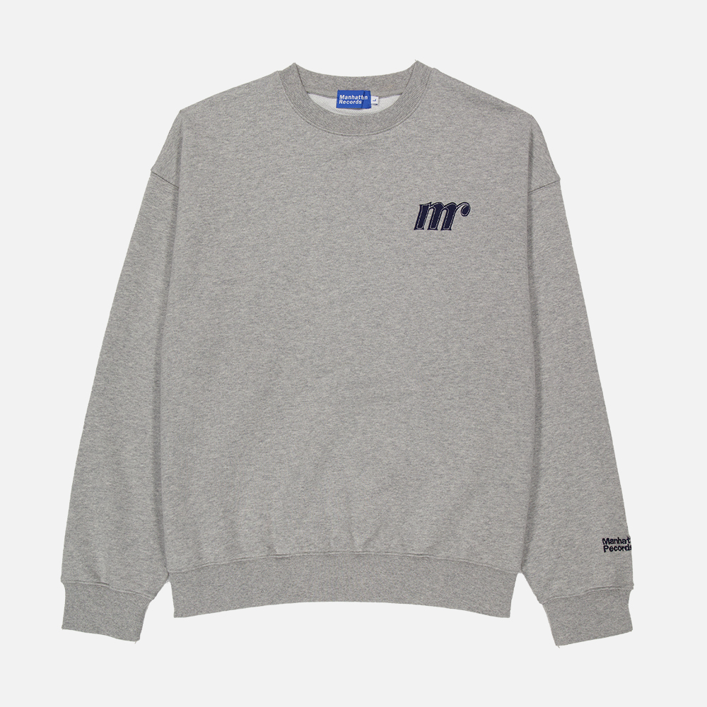 맨하탄 레코즈 로고 크루넥 - 그레이(Manhattan Records Logo Crew Neck - Grey) - 2