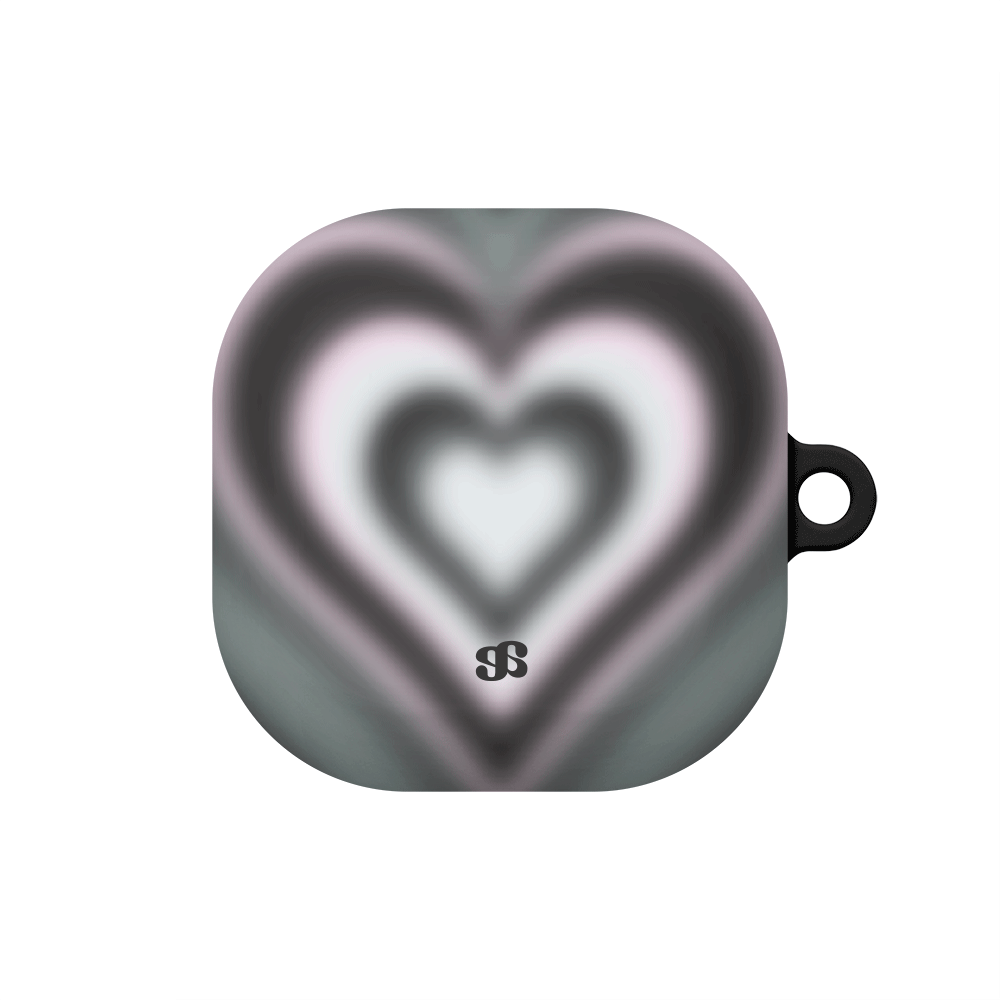 어프어프 선셋 하트 블랙 에어팟/버즈 하드 케이스(earpearp Sunset Heart Black AirPods/Buds Hard Case) - 3