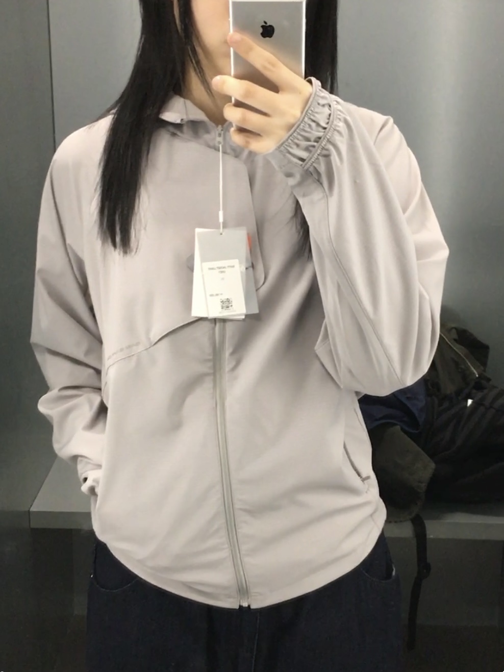 Sansan Gear Shift Jacket Light Grey 착용 스타일