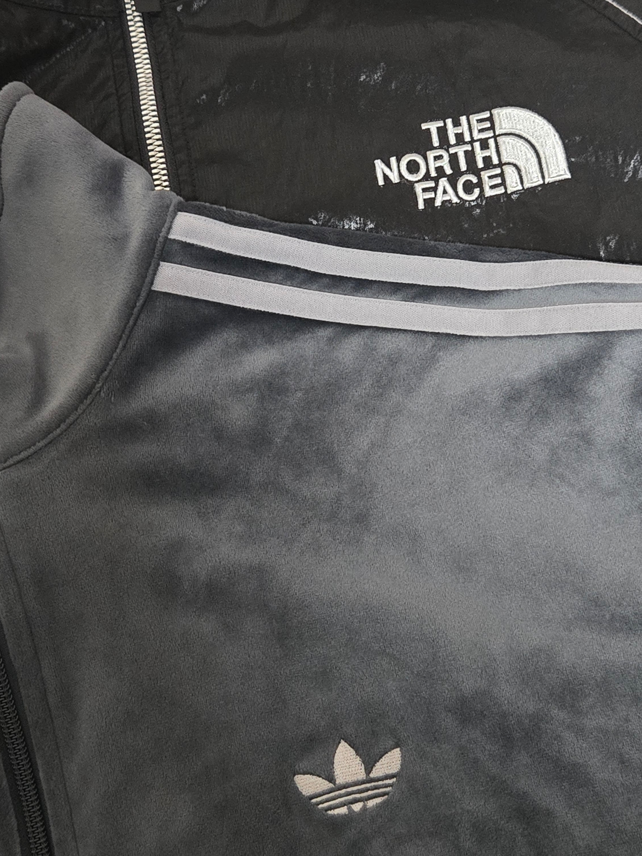 Adidas Firebird Velour Track Top Grey - KR Sizing, The North Face White Label Novelty Olema Jacket Black 착용 스타일
