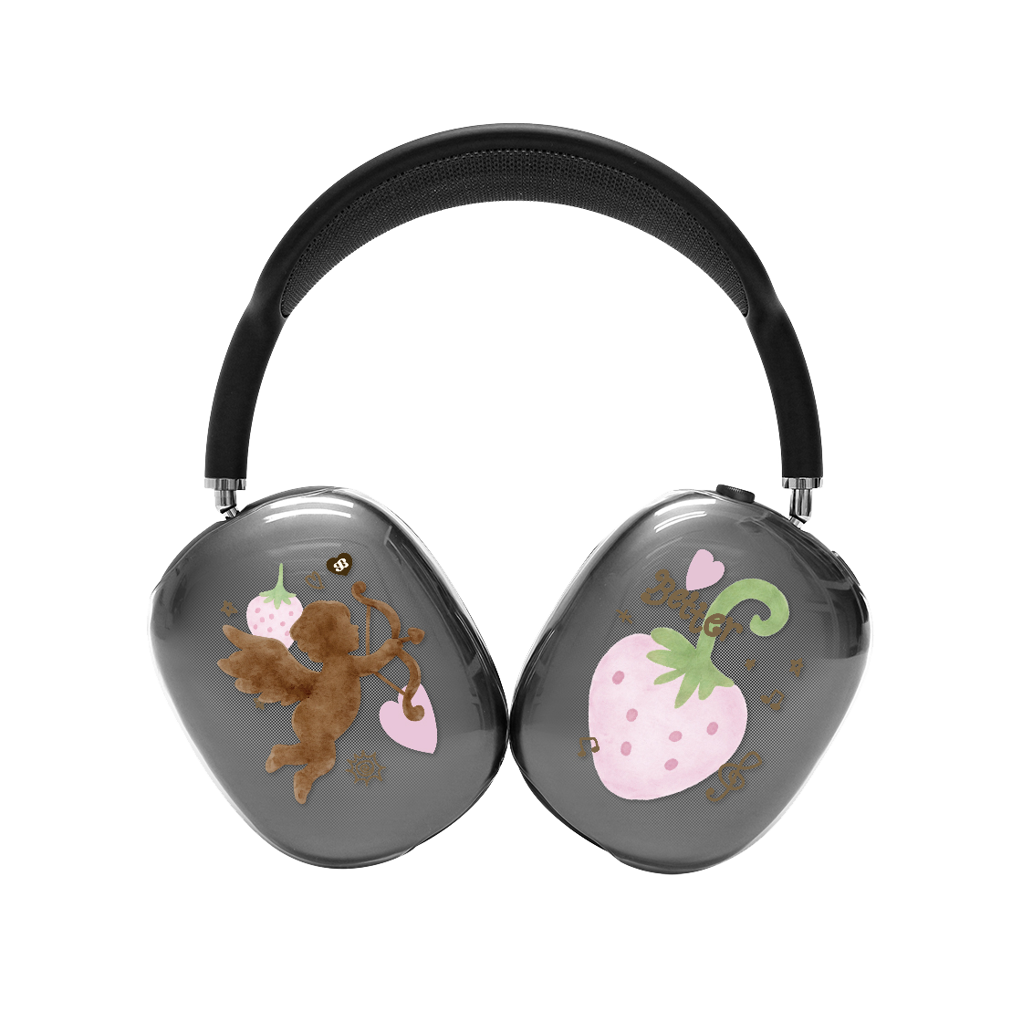 어프어프 스트로베리 큐피드 에어팟 맥스 케이스 클리어(earpearp Strawberry Cupid AirPods Max Case Clear)
