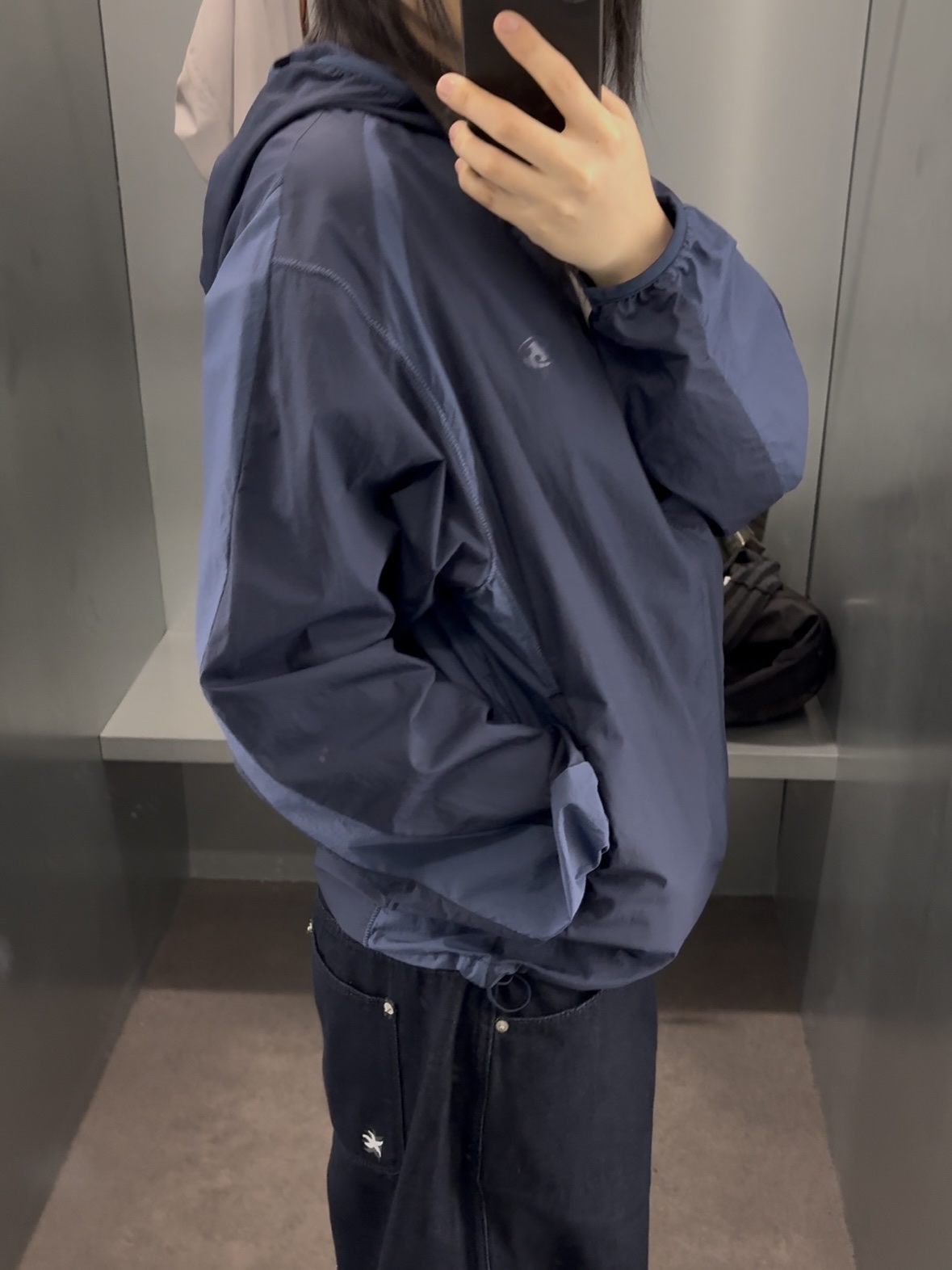 Sansan Gear Paneled Jacket Blue_26SS 착용 스타일