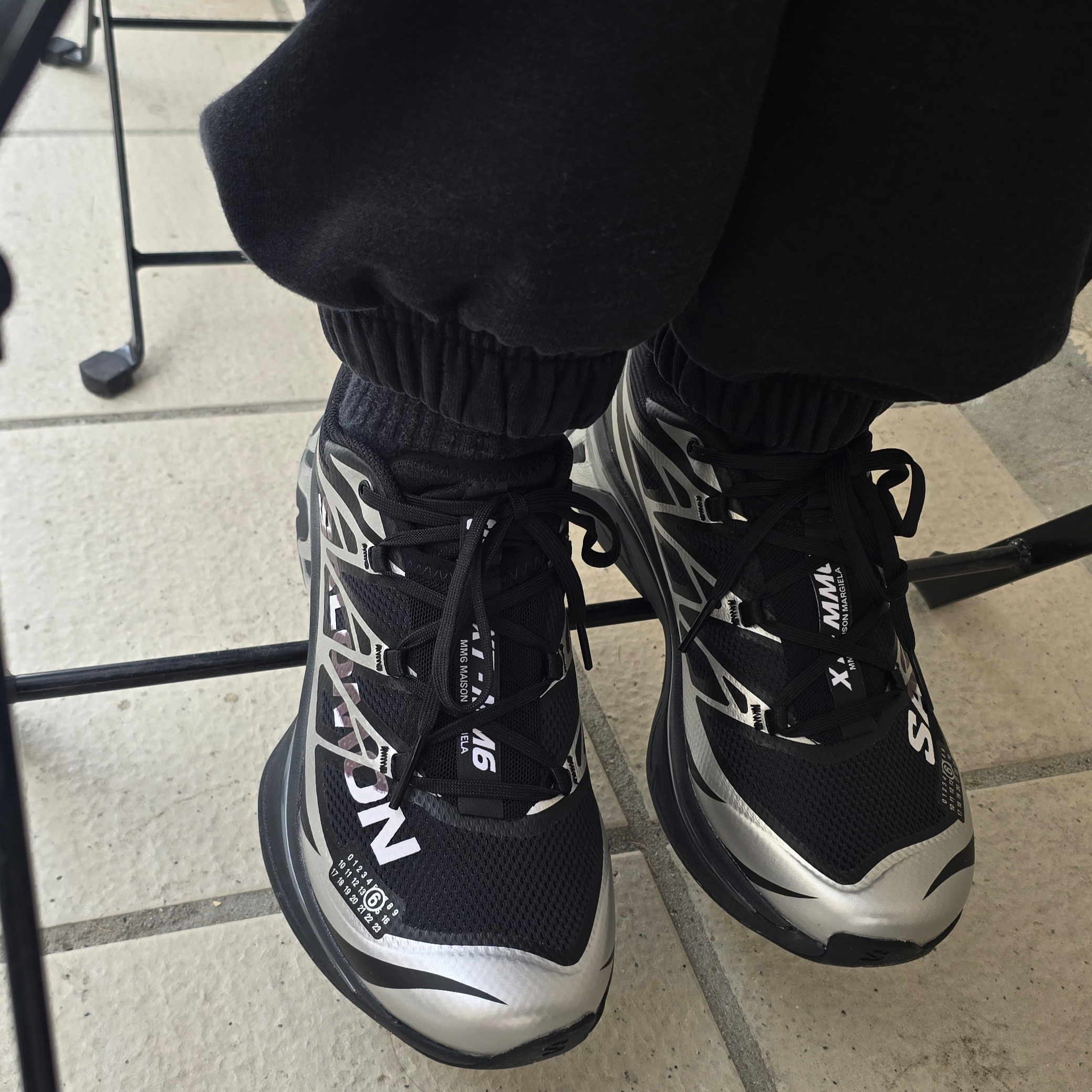 Salomon x MM6 Maison Margiela XT-MM6 Black Ftw Silver 착용 스타일