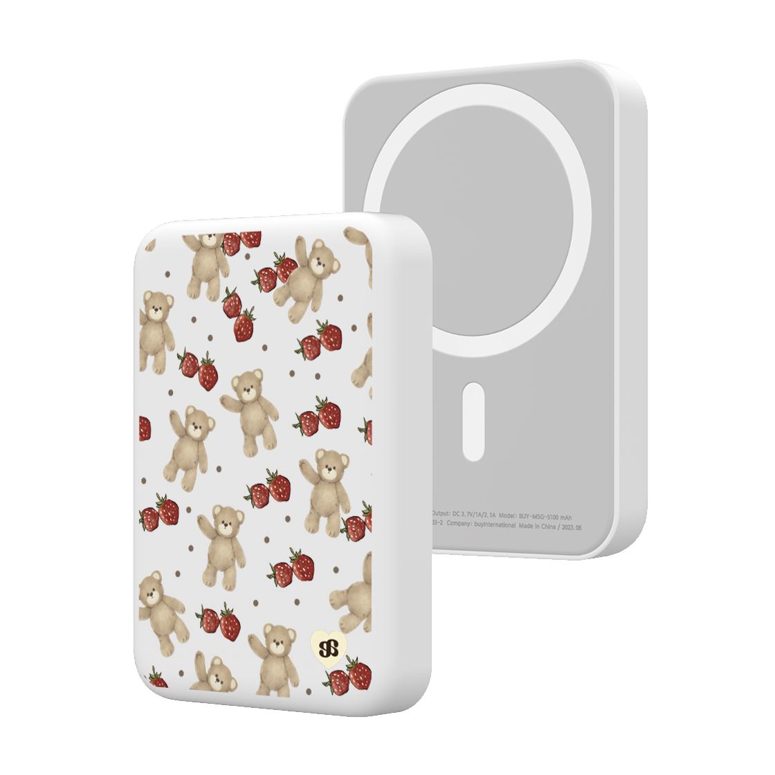 어프어프 디어마이베어 맥세이프 보조배터리 5000mAh(earpearp Dear My Bear MagSafe Power Bank 5000mAh) - 1