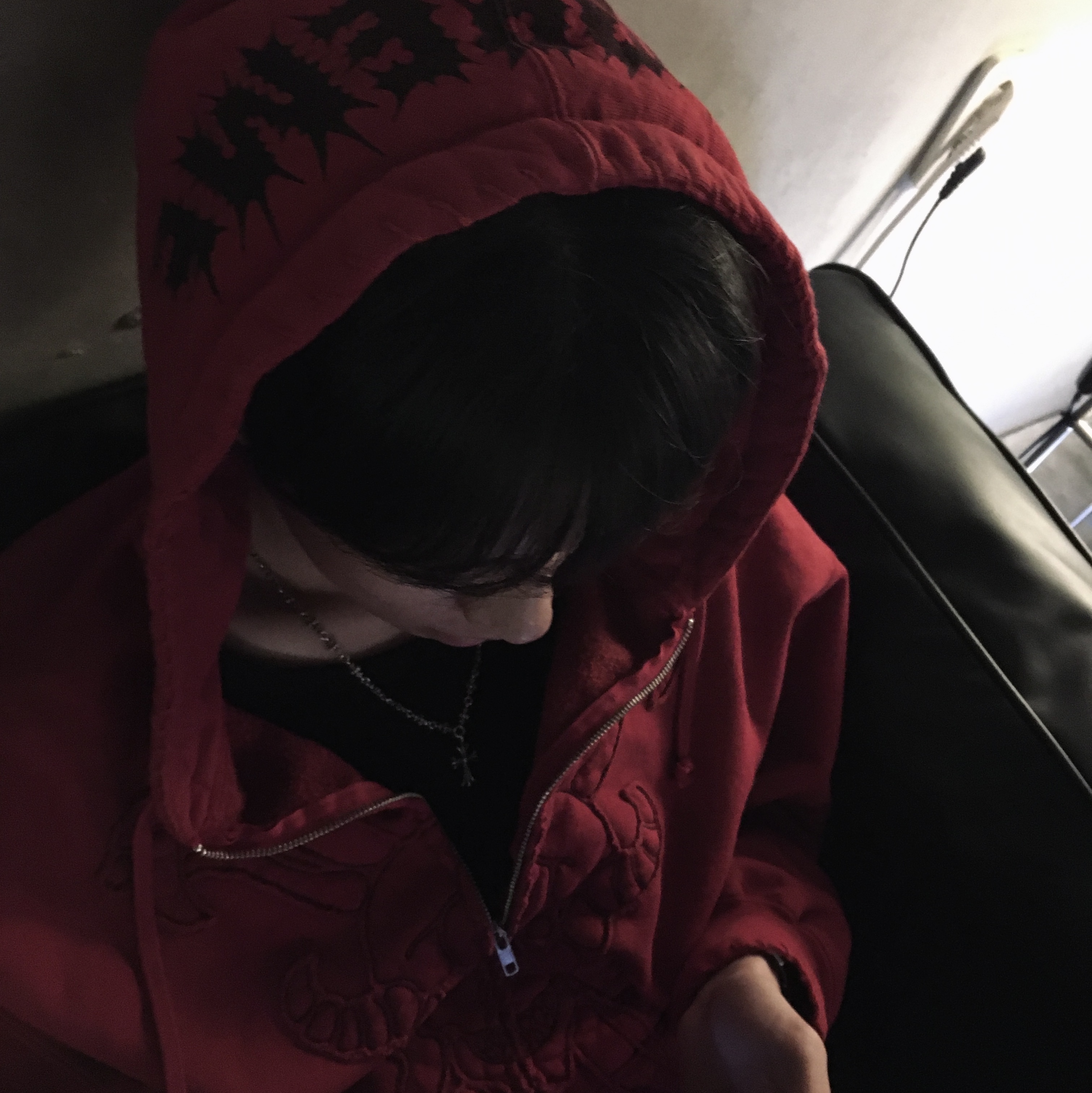 Supreme x Y's by Yohji Yamamoto Zip Up Hooded Sweatshirt Washed Red - 25FW 착용 스타일 - 1