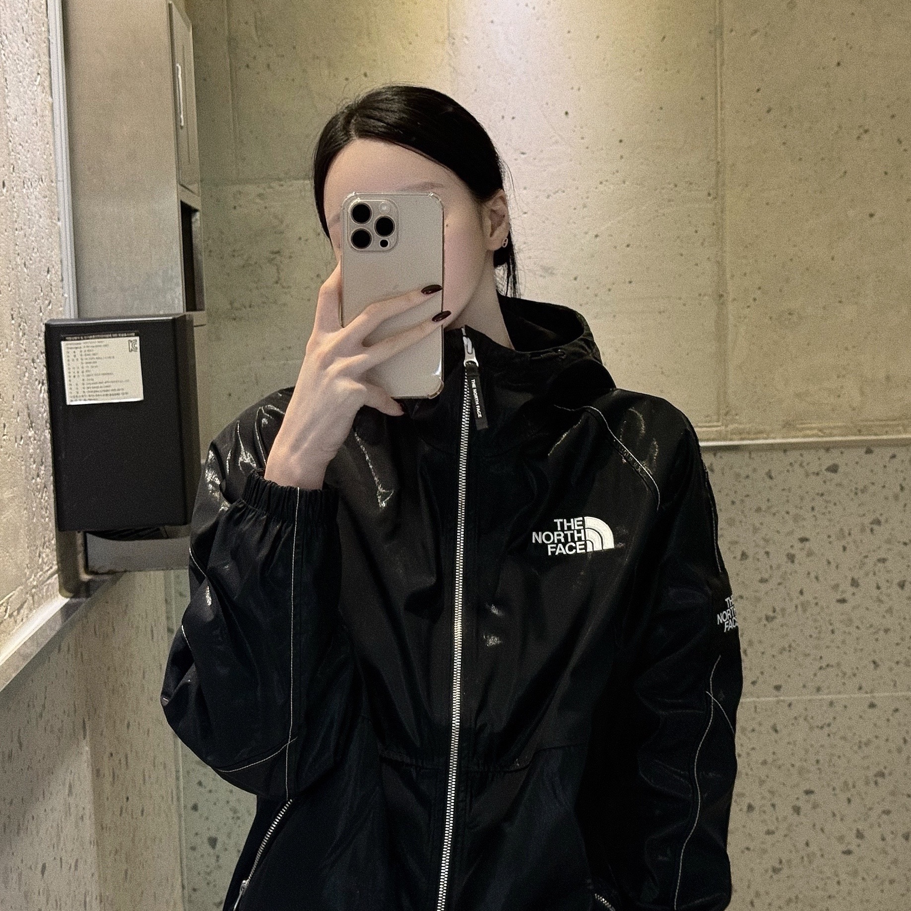 The North Face White Label Novelty Olema Hoodie Black 착용 스타일 - 1