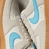 Nike Air Force 1 '07 LV8 Phantom Baltic Blue 착용 스타일