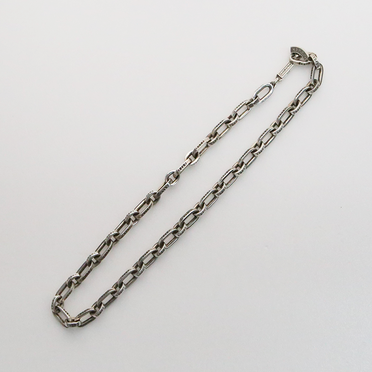 한스룸 크롬하츠 페이퍼 E 체인 넥클리스 18 인(Hansroom Chrome Hearts Paper E Chain Necklace 18 Inch) - 3