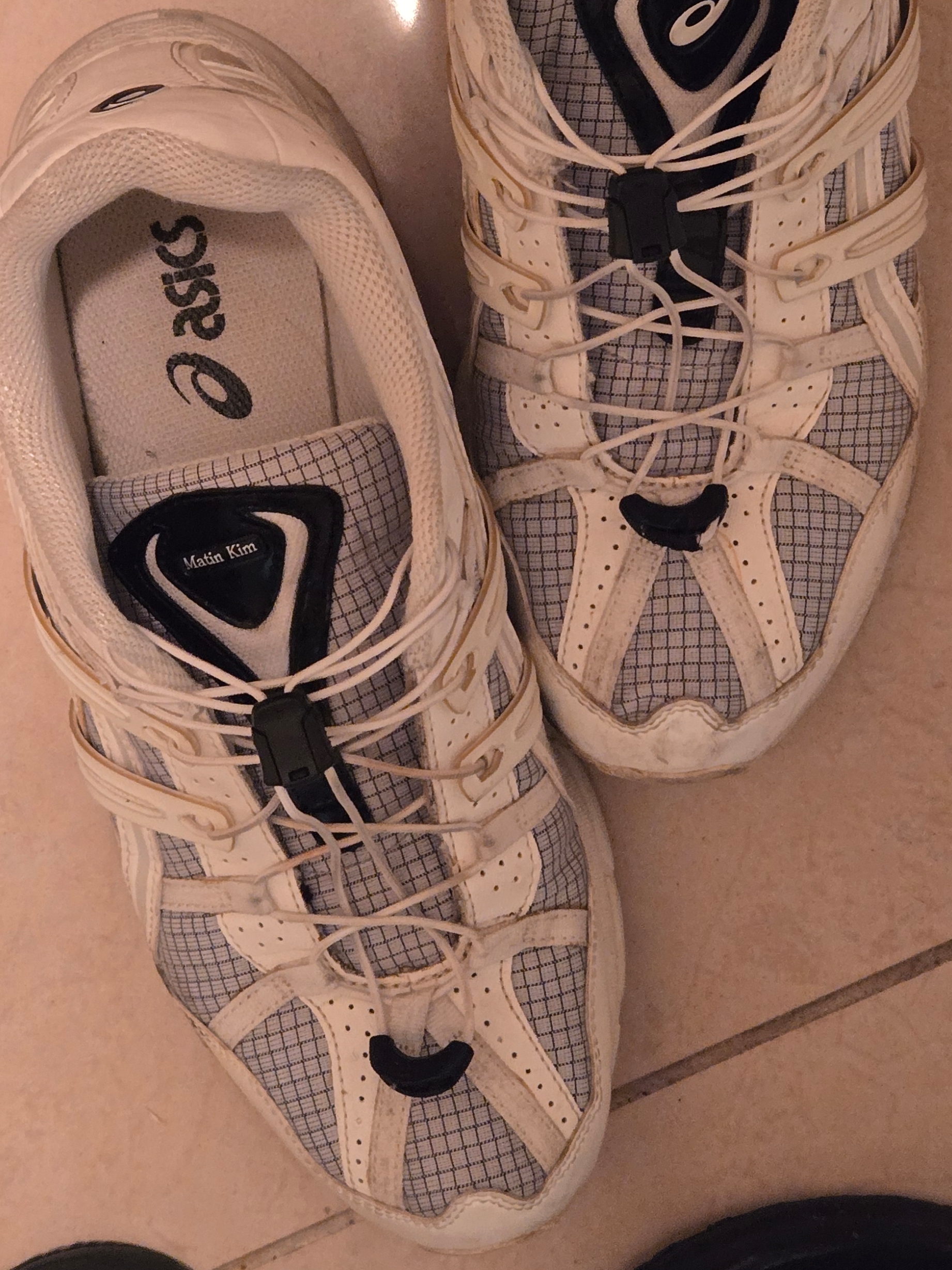 (W) Asics x Matin Kim Gel-Sonoma 15-50 Glacier Grey White 착용 스타일