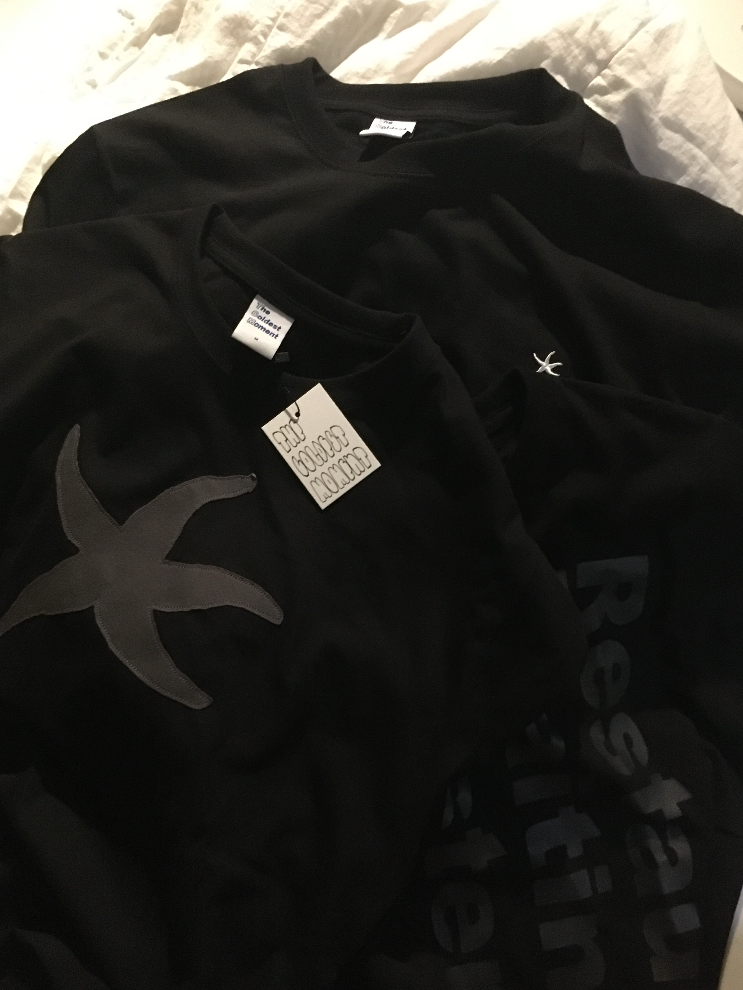 The Coldest Moment Vintage Starfish T-Shirt Black 착용 스타일