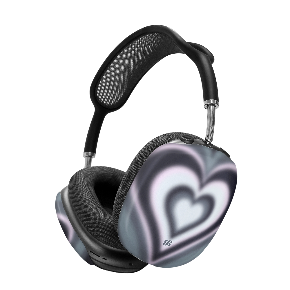 어프어프 선셋 하트 블랙 에어팟 맥스 케이스(earpearp Sunset Heart Black AirPods Max Case) - 1