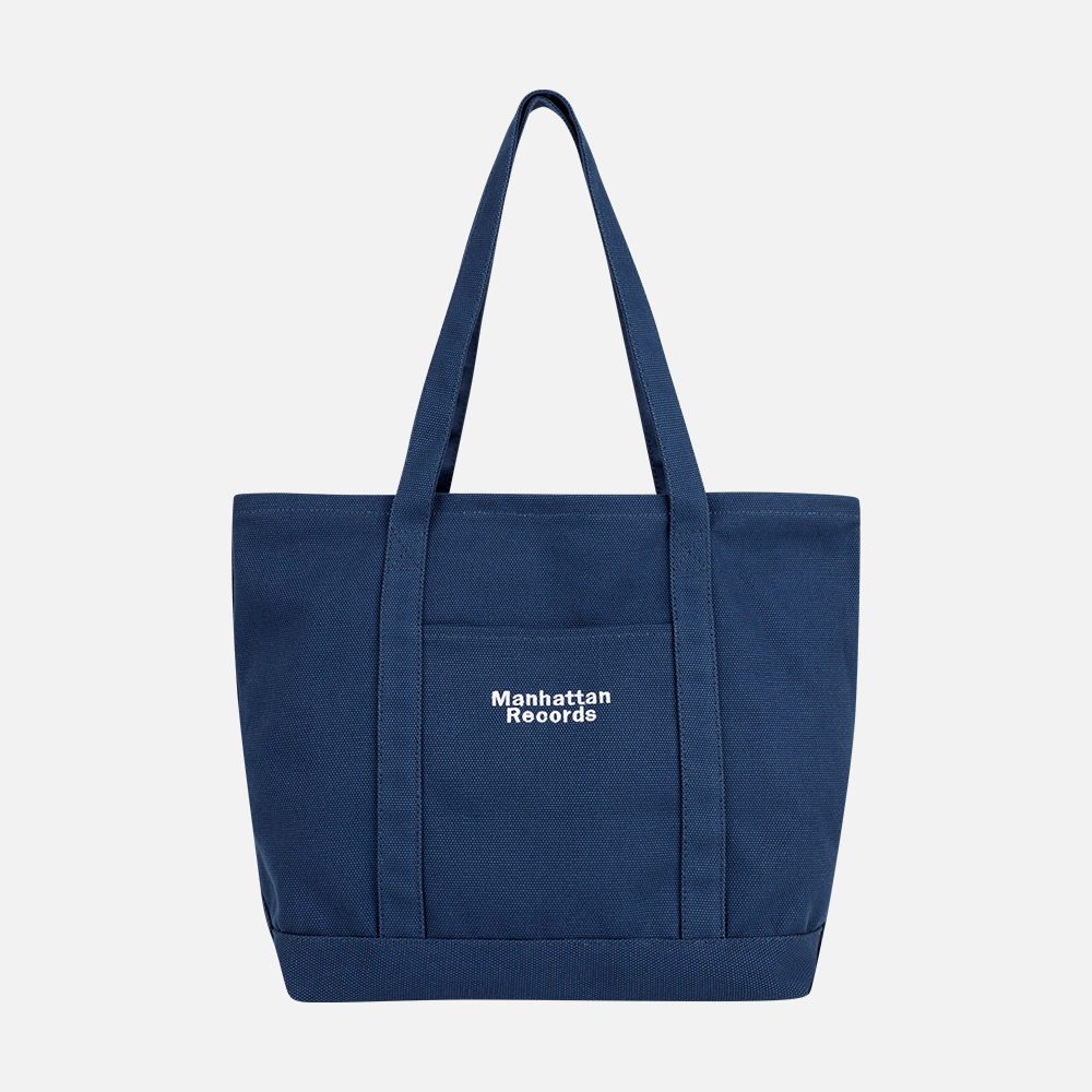 맨하탄 레코즈 캔버스 바이닐 토트 백 - 네이비(Manhattan Records Canvas Vinyl Tote Bag - Navy) - 2