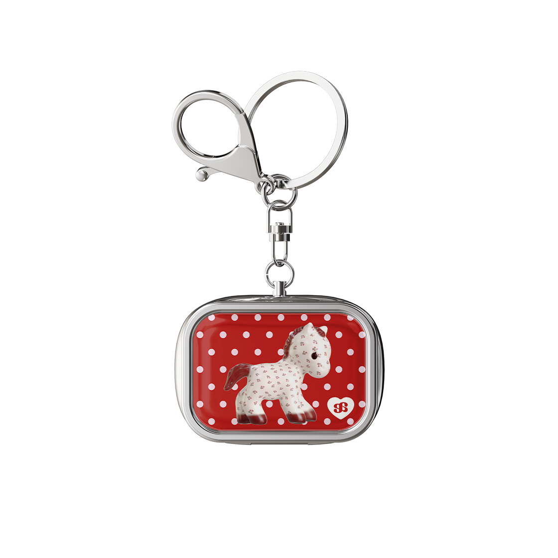 E2602_0126 earpearp Tutti Cutie Dot Tin Case Keyring