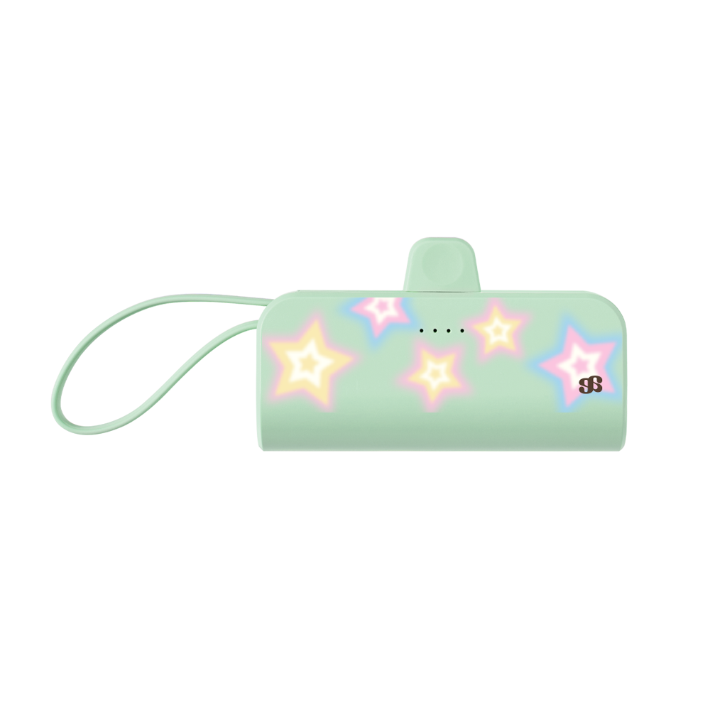 어프어프 블러리 스타 도킹형 보조배터리 5000mAh 그린(earpearp Blurry Star Docking Power Bank 5000mAh - Green) - 1