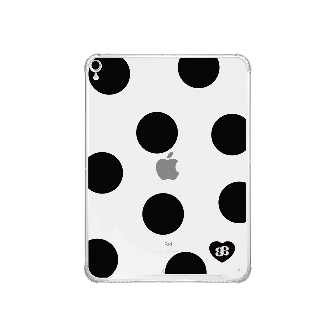 어프어프 블랙팝 아이패드 젤하드 케이스 클리어(earpearp Black Pop iPad Case Clear)