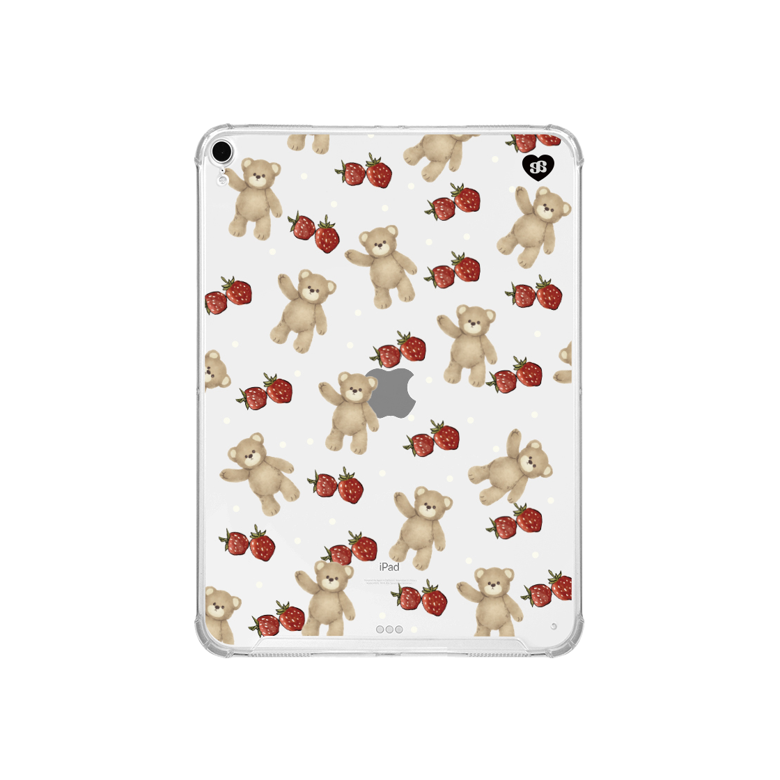 어프어프 디어마이베어 아이패드 젤하드 케이스 클리어(earpearp Dear My Bear iPad Case Clear) - 1