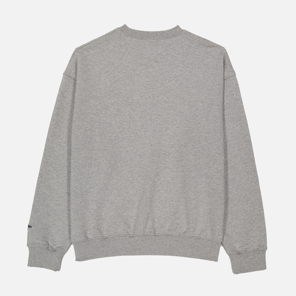 맨하탄 레코즈 로고 크루넥 - 그레이(Manhattan Records Logo Crew Neck - Grey) - 3