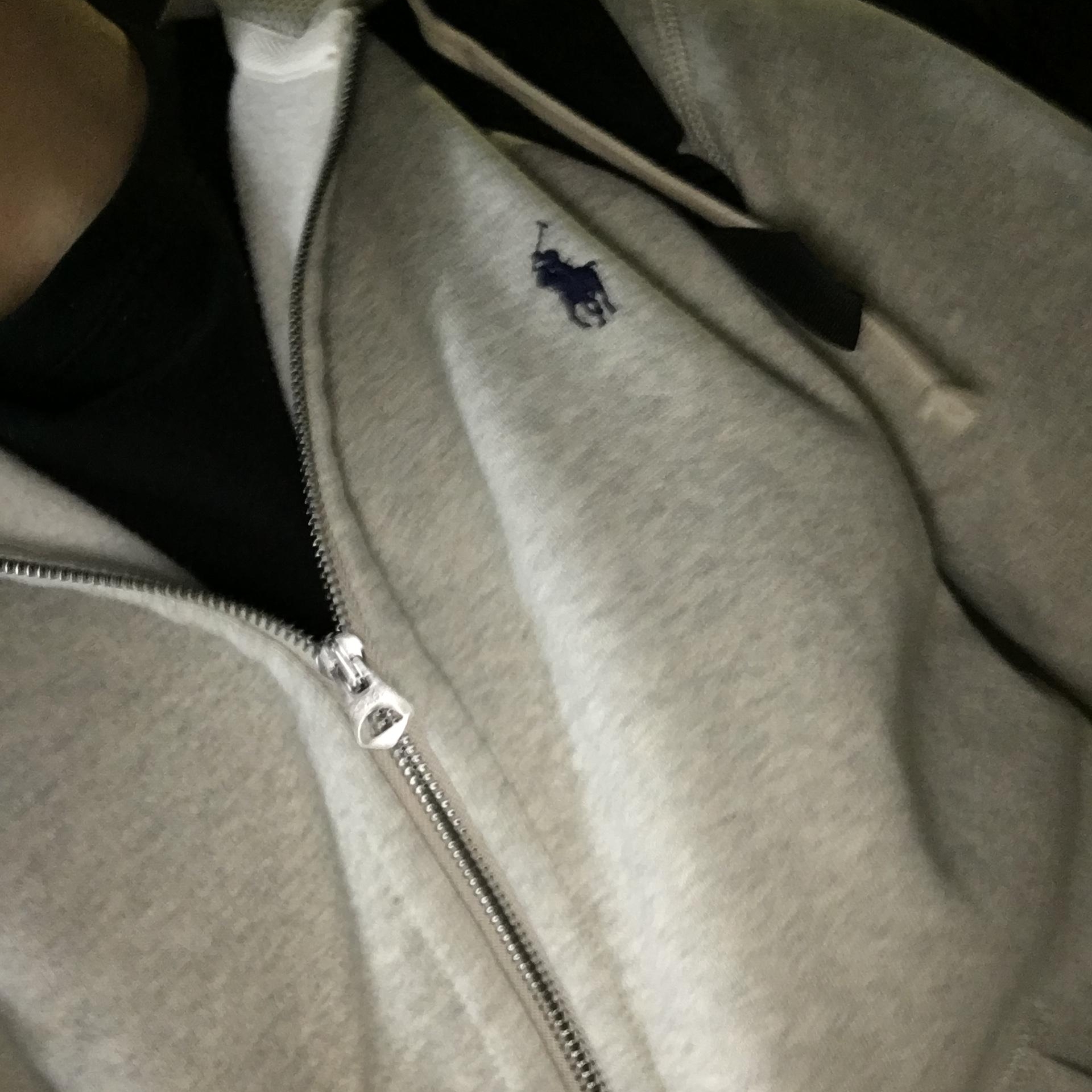 [15%적립] Polo Ralph Lauren RL Fleece Hoodie Andover Heather, AMOU Molly One Tuck Sweat Pants Black 착용 스타일 - 2