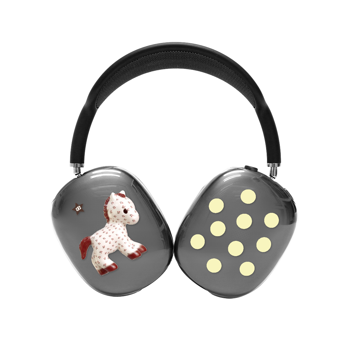 E2602_0129 earpearp Banana Mellow Pony AirPods Max Case Clear