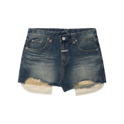 Thevinylhouse Unbalance Micro Denim Skirt (W) Blue