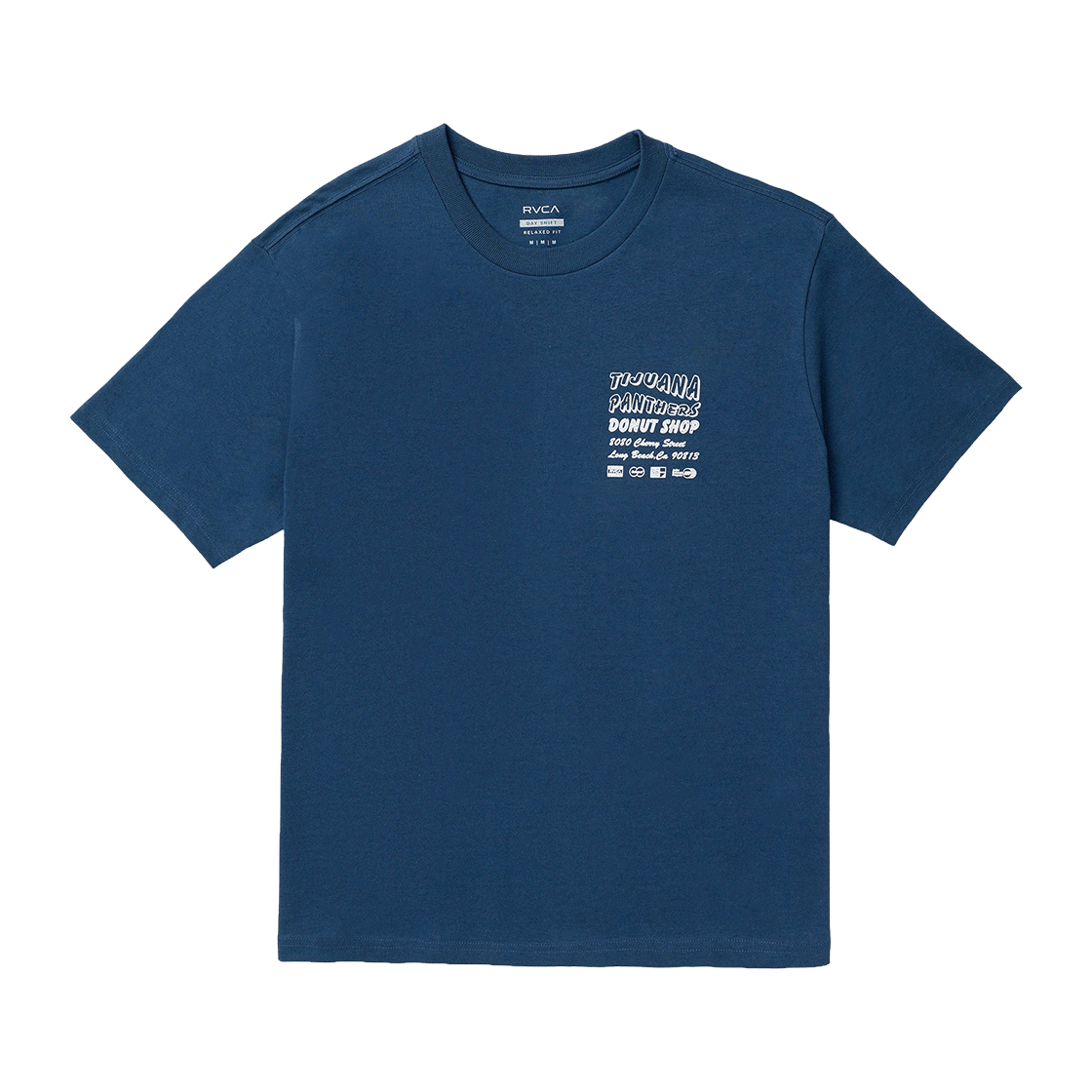 루카 남성 CS 도넛 샵 반팔 티셔츠 (VG11ST022DDN)(RVCA Men CS Donut Shop Short Sleeve T-Shirt (VG11ST022DDN))