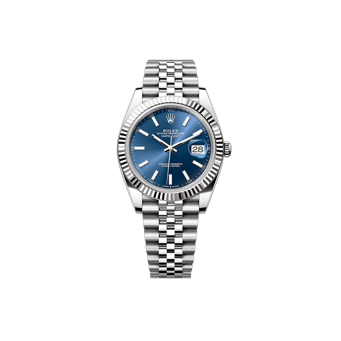 ITUCTU97TMWI Rolex Datejust 41 - 126334 Blue Bar Jubilee No. 7600