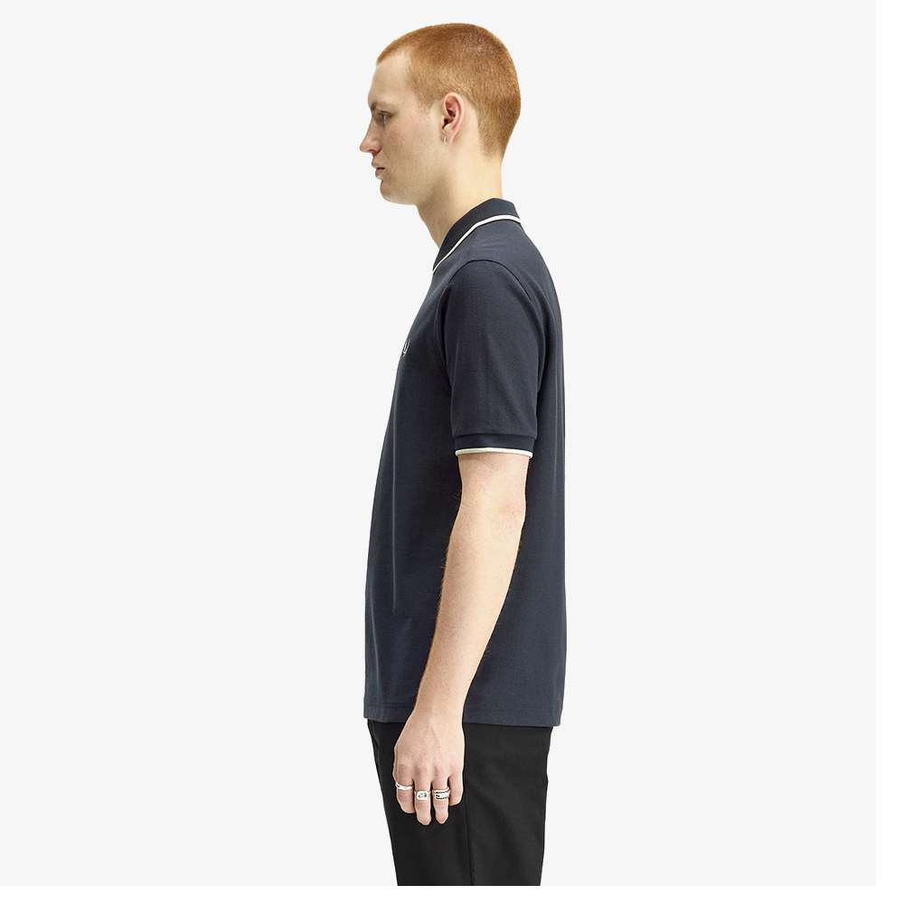 프레드페리 크레이프 피케 폴로 셔츠 네이비(Fred Perry Crepe Pique Polo Shirt Navy) - 2
