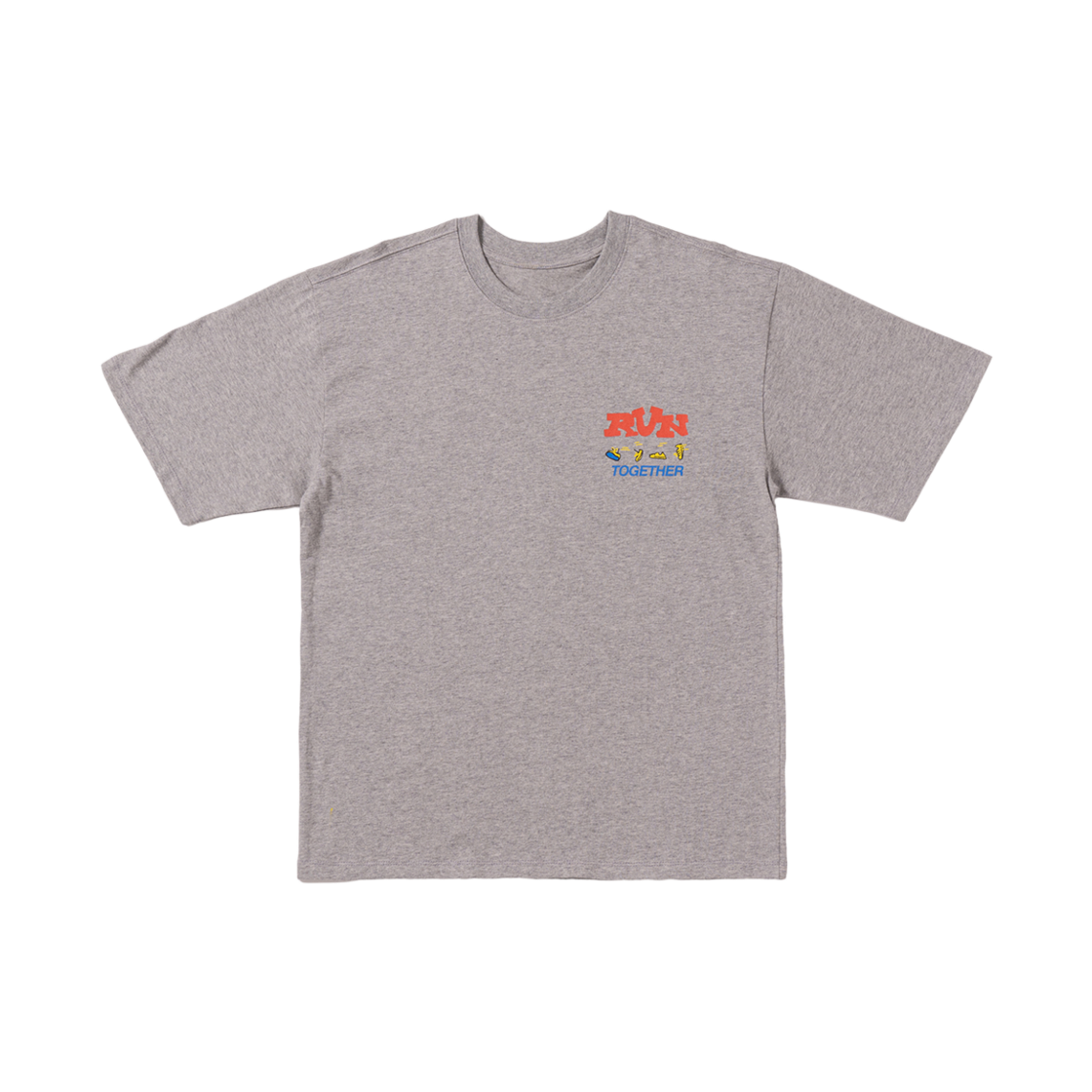 빅웨이브 컬렉티브 런 투게더 반팔 티셔츠 스포츠 그레이(BIGWAVE COLLECTIVE Run Together Tee Sport Gray) - 2