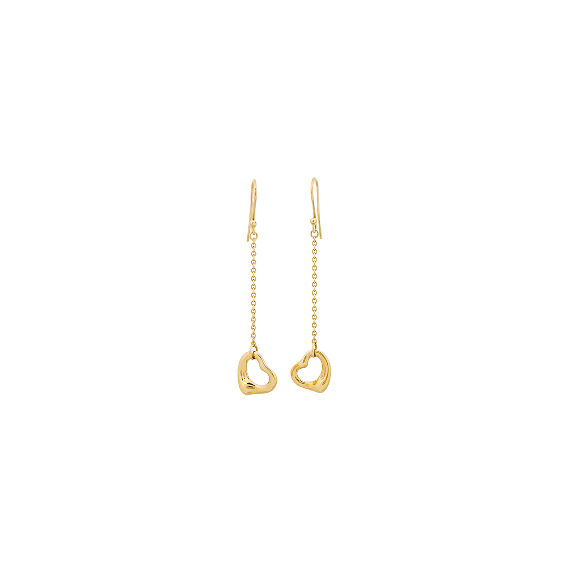 IT9E7P984B3F Tiffany & Co. Elsa Peretti Open Heart Drop Earrings in 18K Yellow Gold