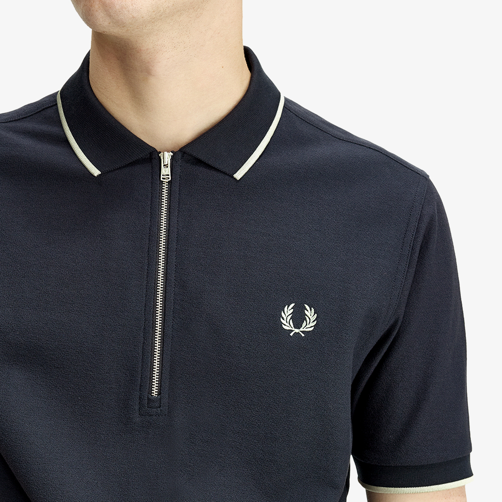 프레드페리 크레이프 피케 폴로 셔츠 네이비(Fred Perry Crepe Pique Polo Shirt Navy) - 4