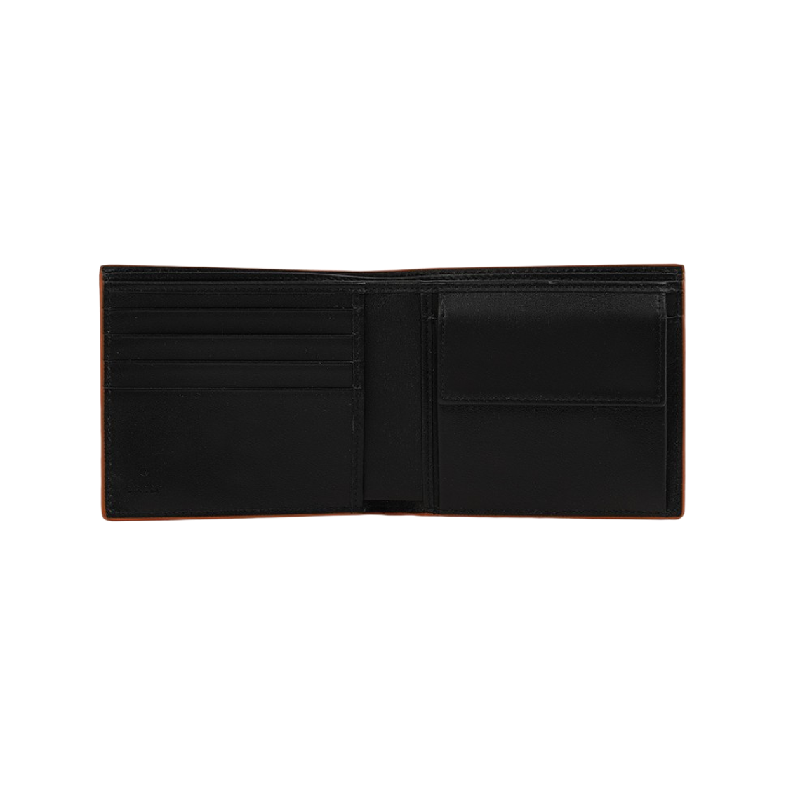 구찌 GG 마몽 코인 반지갑 블랙 딥 오렌지(Gucci GG Marmont Coin Bi-Fold Wallet Black Deep Orange) - 2