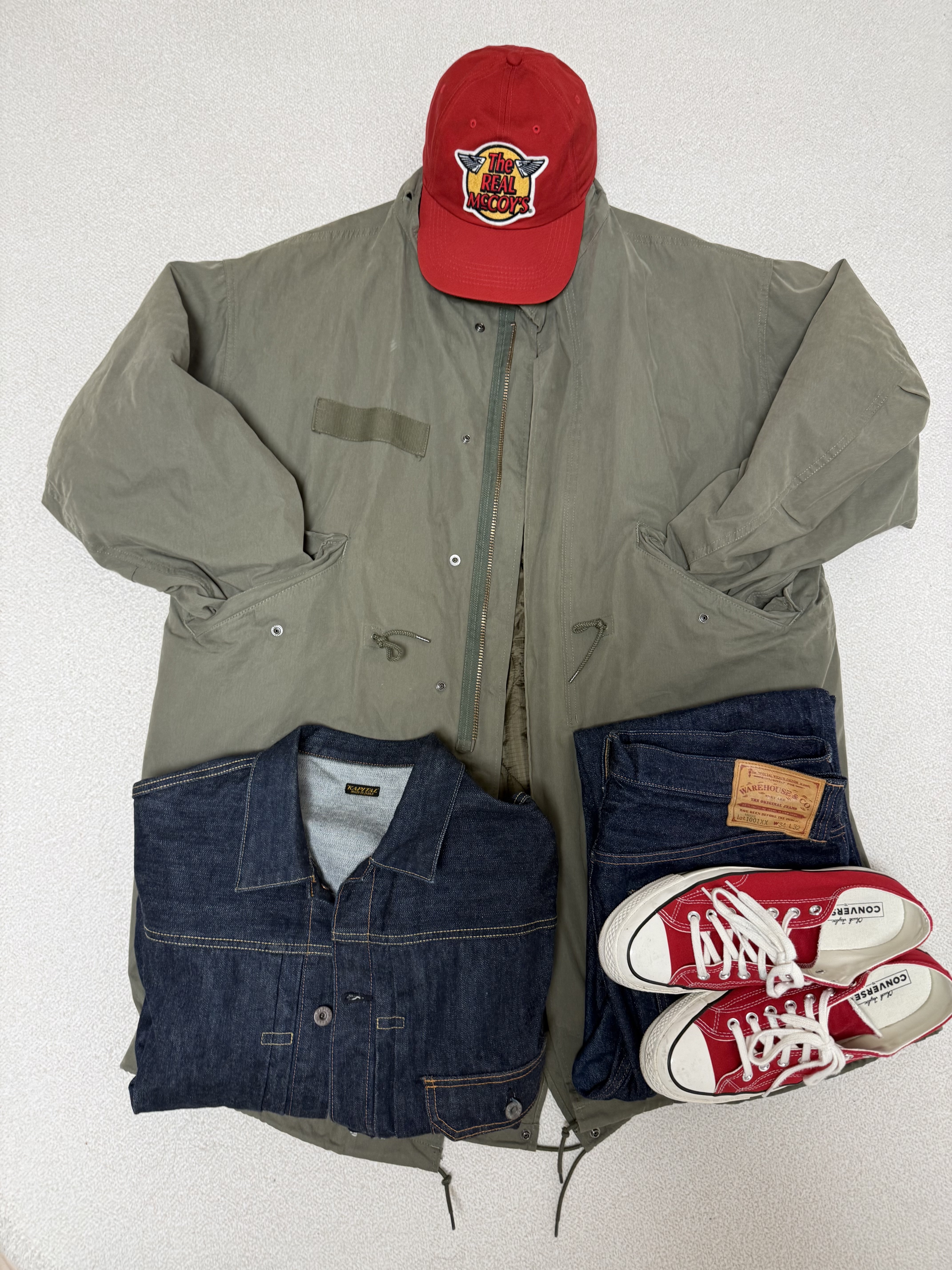 Converse Chuck 70 Ox Vintage Canvas Enamel Red 착용 스타일 - 1