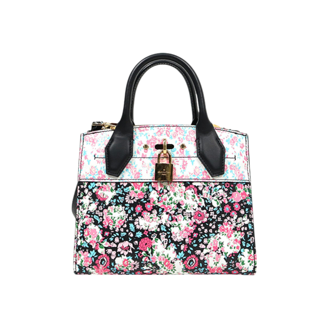 IT7W6LBNMIJ9 Louis Vuitton Flower Pattern City Steamer Mini Tote Bag C-A51359