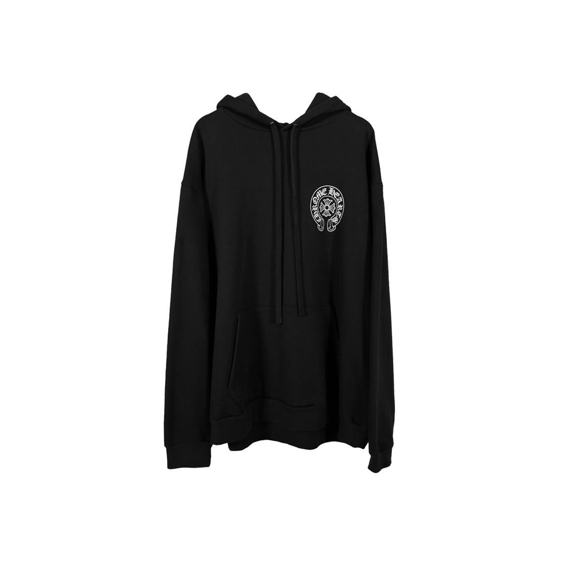크롬하츠 남성 오사카 한정 홀스슈 말발굽 후드 티셔츠 블랙 XXL(Chrome Hearts Men's Osaka Limited Edition Horseshoe Hoodie - Black)