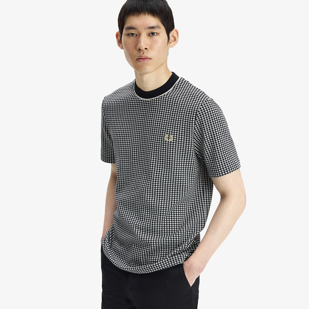 프레드페리 체커보드 티셔츠 블랙(Fred Perry Chequerboard T-Shirt Black) - 3