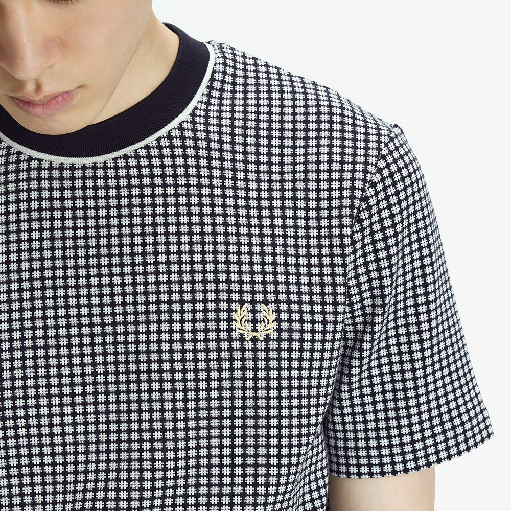 프레드페리 체커보드 티셔츠 블랙(Fred Perry Chequerboard T-Shirt Black) - 4