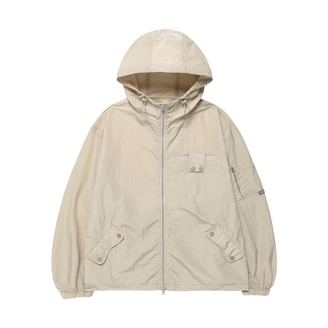 더바이닐하우스 립스탑 시어 윈드브레이커 베이지(Thevinylhouse Ribstop Sheer Windbreaker Beige)