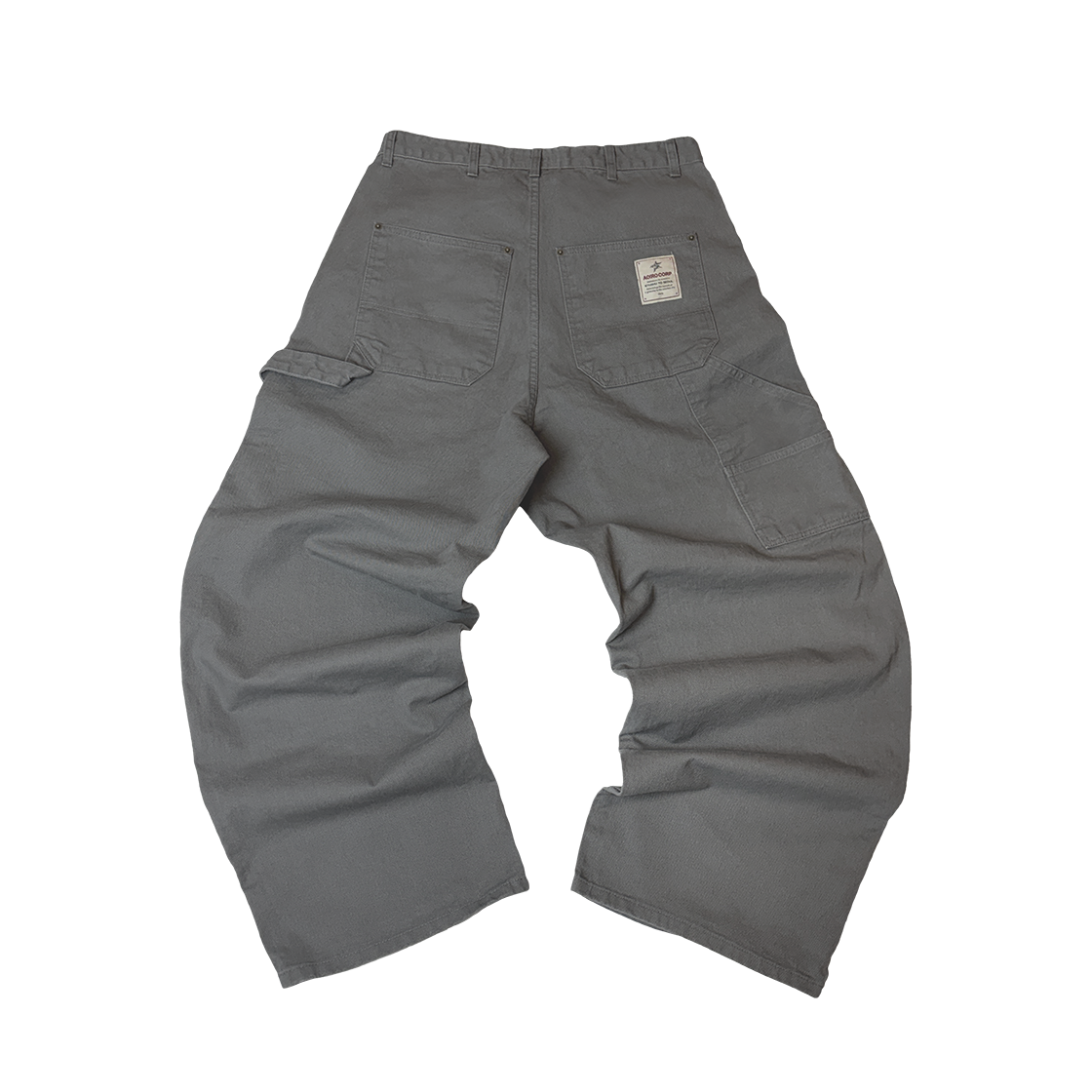 아오이로 커티드 더블니 팬츠 로우 그레이(Aoiro Cutted Double Knee Pants Raw Grey) - 2