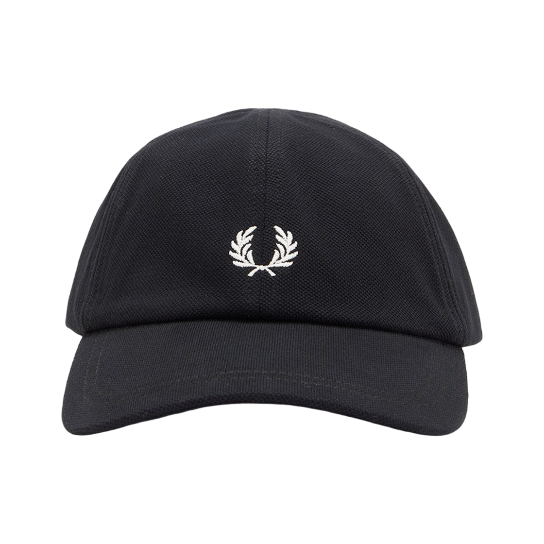 CFPU2612295-843 Fred Perry Pique Classic Cap Black SnowWhite