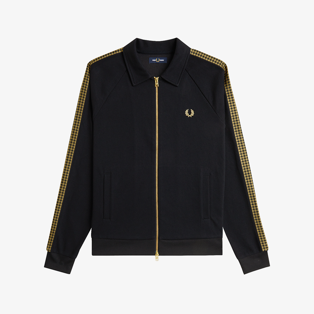 프레드페리 크로스 테잎 트랙 재킷 블랙(Fred Perry Cross Tape Track Jacket Black) - 5