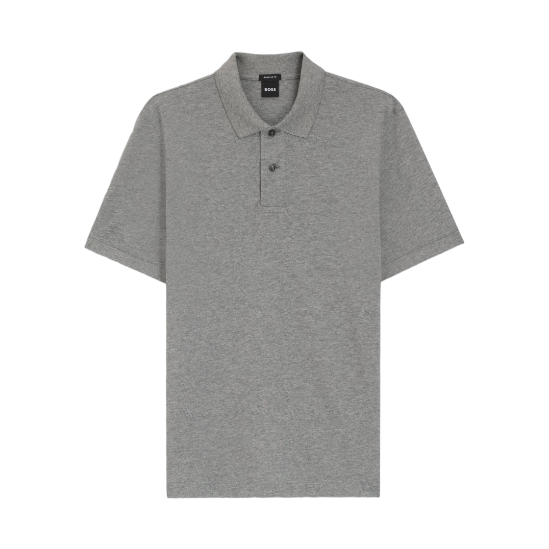 휴고 보스 코튼 피케 자수 로고 팔라스 폴로 셔츠 실버(Hugo Boss Pallas Polo Shirt in Cotton Pique with Embroidered Logo Silver)