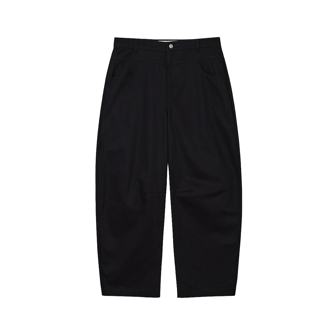 세터 코튼 커브드 팬츠 블랙(SATUR Cotton Curved Pants Black)