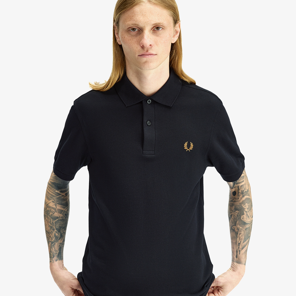 프레드페리 M6000 플레인 프레드페리 셔츠 블랙 다크카라멜(Fred Perry Plain Fred Perry Shirt Black Dark Caramel) - 4