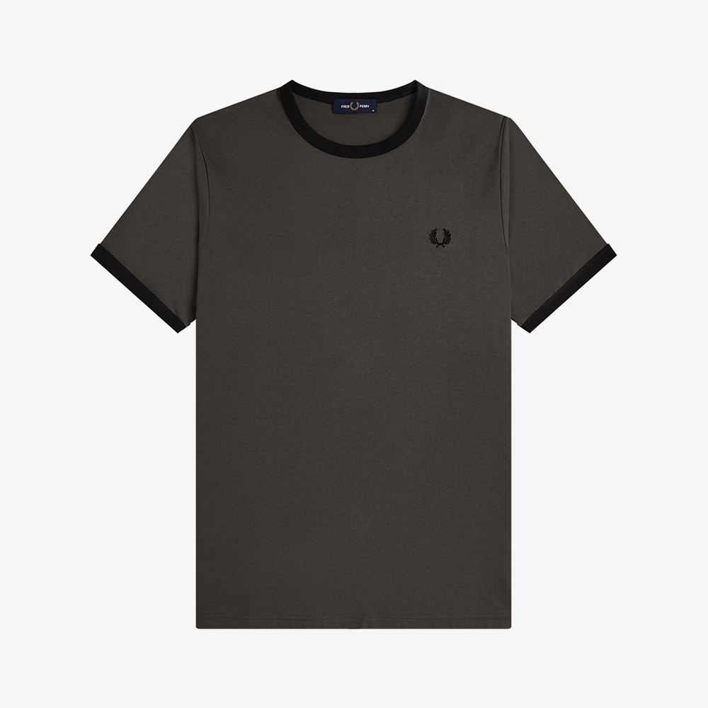 프레드페리 링어 티셔츠 필드그린 블랙(Fred Perry Ringer T-Shirt Field Green Black) - 5