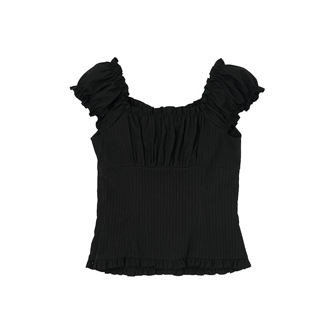 라츠유 엘라 블라우스 블랙(LOTS YOU Ella Blouse Black) - 2