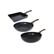 Silvat Carino IH Induction Frying Pan Set of 3 24 Square + 28 Pan + 28 Wok