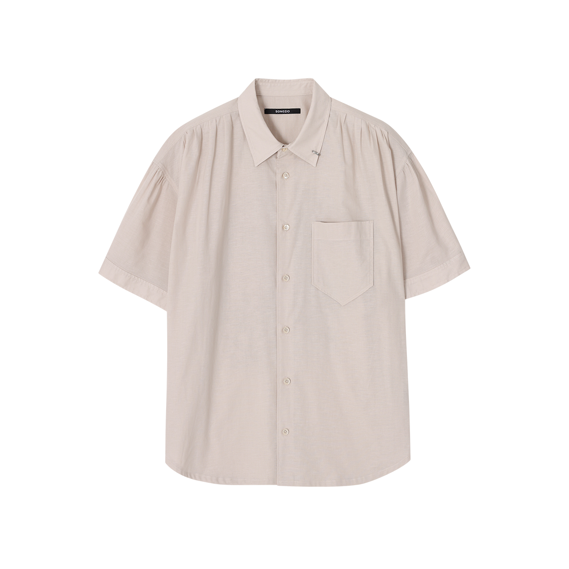 송지오 컬렉션 아크엔젤 하프 셔츠 베이지(SONGZIO COLLECTION Archangel Half Shirt Beige) - 2