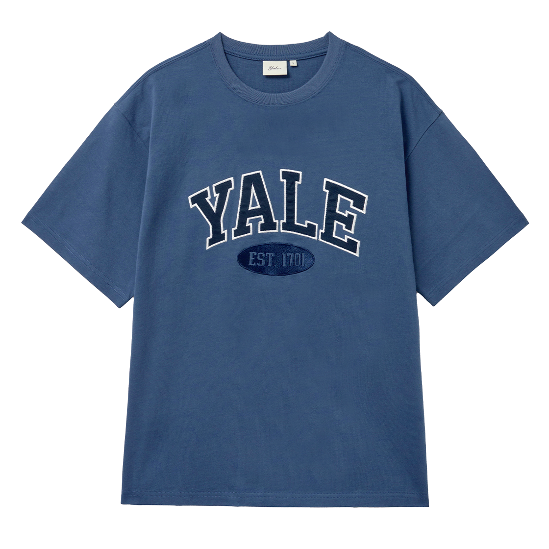 예일 투톤아치 반팔티셔츠_빈티지 블루(Yale Two-Tone Arch Short Sleeve T-Shirt_Vintage Blue) - 1