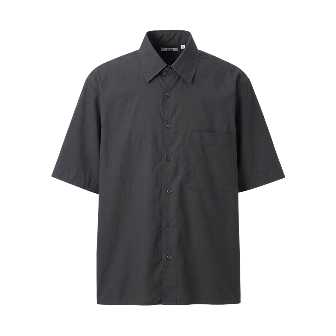 482497-09 Uniqlo U Boxy Short Sleeve Shirt Black