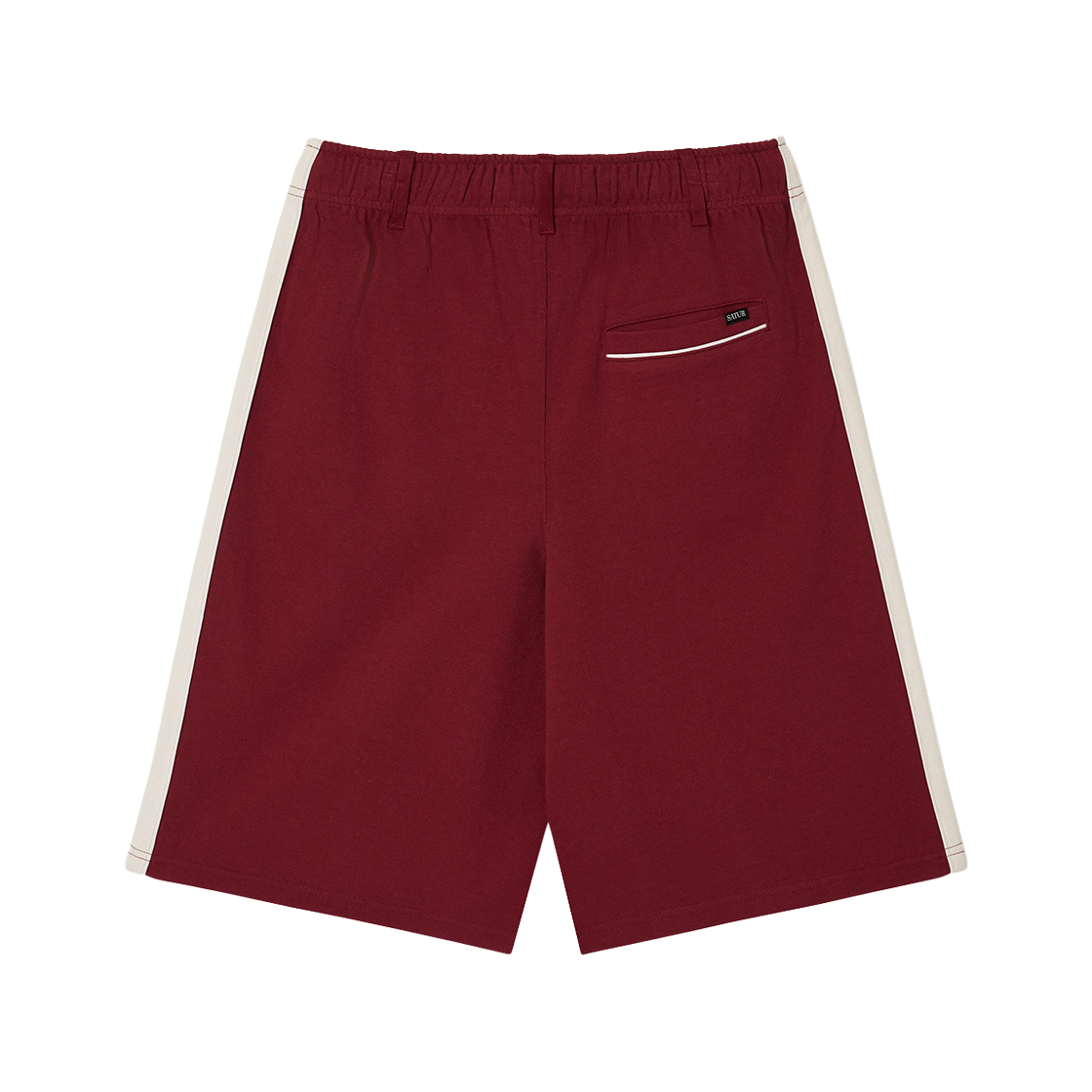 SA261MHT01BUY0 SATUR Lawton Lining Track Shorts Burgundy